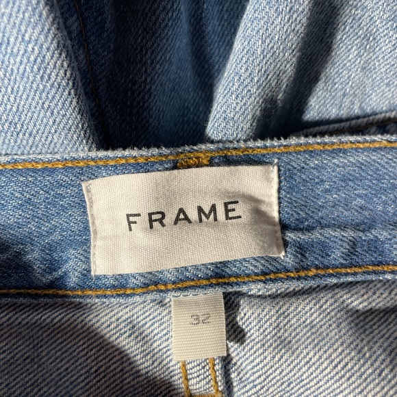 Frame Denim Jeans Le Original Cropped Patchwork Boyfriend Size 32 US size 14 - Picture 14 of 16